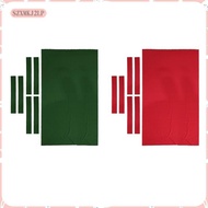 [szxmkj2lp] Pool Table Cloth with 6Pcs Felt Strips for 9ft Snooker Pool Billiards Table