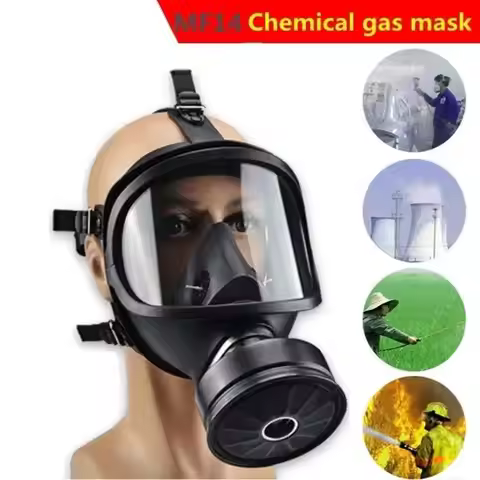 Self-Priming Full Face Mask Gas Mask Biological And Radioactive Pollution Anti-Nuclear Radiation MF1