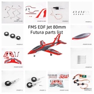 FMS EDF Jet 80mm Futura V3 Bahagian Komponen Motor Lembaran pelekat Kokpit Sistem Gear Pendaratan De
