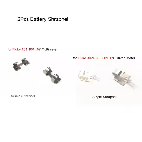 2Pcs Battery Shrapnel for Fluke 101 106 107 Multimeter No.7 Batteries Contact Piece for Fluke 302+ 3