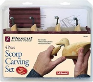 FLEXCUT Deluxe Starter Carving Set SK108 | 21 Piece, Includes 16 Blades, Cutting Knife, 2 Handles & 