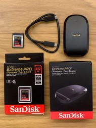 Sandisk Extreme Pro CF Express 512GB + Sandisk CF Express card reader