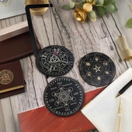 Wooden Decorative Board Form Information Board Transparent Quartz Crystal Ornaments Wooden Tarot Car