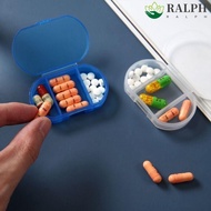 RALPH Small Medicine Box, Moisture-proof Portable Mini Pill Box, Pill Tablet Storage Box Daily Convenient Transparent Travel Medicine Organizer Pill Box