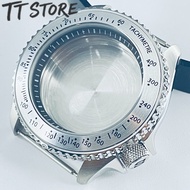 42mm SKX007 Mens Watch Case for NH35 DIY Diving Modification with Mineral Glass Bezel Fits 38-30.7mm