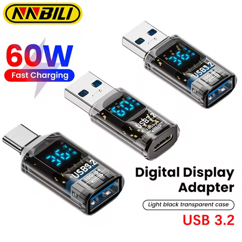 NNBILI USB3.2 Digital Display Adapter 4K@60Hz USB-C OTG for iPhone16 15 Pro Max Samsung iPad PC Lapt