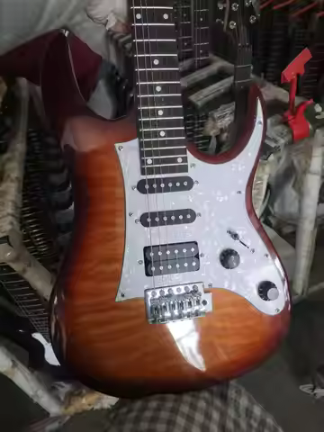 Sunset Electric Guitar, 6 String Rhythm Guitar, 24 Frets ,SSH Pickup ,Beginner Guitar