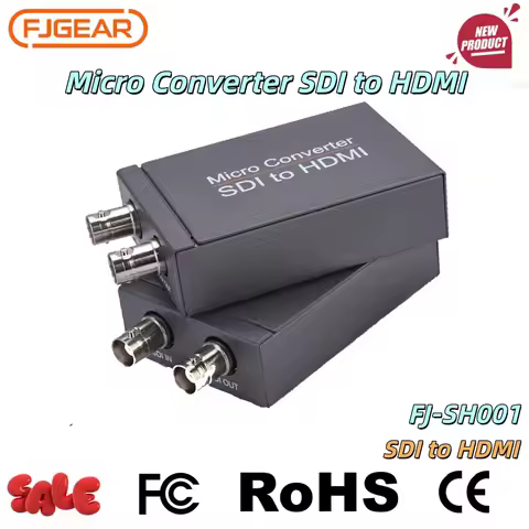 FJGEAR HDMI to SDI Converter & SDI to HDMI Adapter, Supports 3G/HD/SD-SDI Dual SDI Audio Video Conve