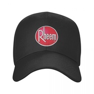 New Available Rheem Logo Baseball Cap Men Women Fashion Polyester Solid Color Curved Brim Hat Unisex Golf Running Sun Ad