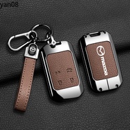 For Mazda EZ-6 EZ-60 Smart Remote Car Key Case Zinc Alloy Key Car Key Fob Cover Holder Keychain Acce