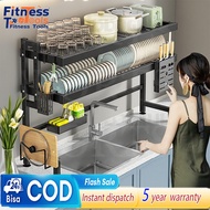 Sink Drain Rack Kitchen Dish Drain Rack Durable Rak Pinggan Aesthetic Kitchen Storage Rack