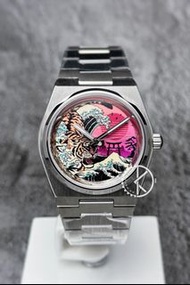 【定制】Seiko Mod Automatic Watch 40mm PRX超級玩家款 神奈川海浪仿油畫質感面 精工改裝自動機械錶