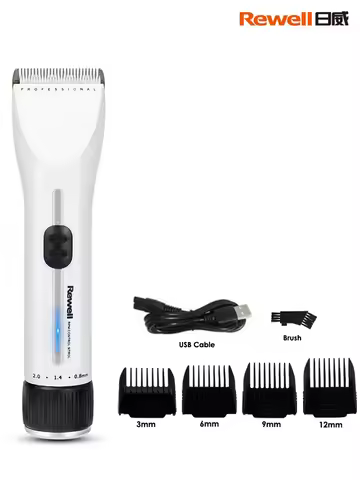 Rewell F35 Professional Hair Clipper for Men Electric Ceramic Titanium Blade Hair Trimmer Hair Cutti