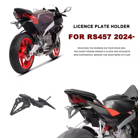 RS457 Rear License Plate Holder Tailstock Bracket Short Tail Stock Tidy Kit For RS 457 rs457 Motorcy