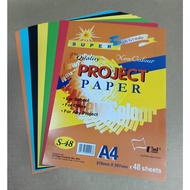 A4 Construction Creative Project Paper, 48 sheets, 80gsm, for school, office, any projects