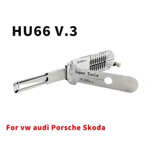 New Stely HU66 V.3 Lishi 2in1 Decoder Super Tools For VW Audi Porsche Skoda hollow out Lock Pick Too