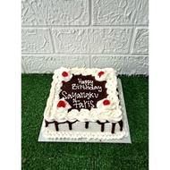 kue ulang tahun basecake brownies RR