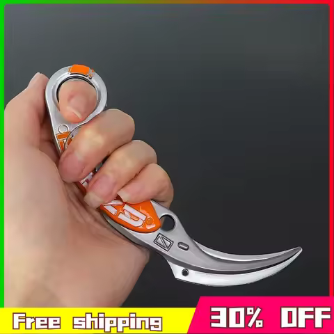 15cm New Valorant Weapon Melee Velocity Karambit Knife Alloy Metal Model Peripheral Butterfly Knife 