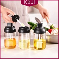 KOJI Large Capacity Seasoning Bottle Creative Glass Multi-Purpose Condiment Bottle Spice Containers