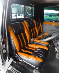 Sarung jok mobil pickup mitsubishi L300 model sofa simple - lapis jok L300 - cover jok L300 pickup
