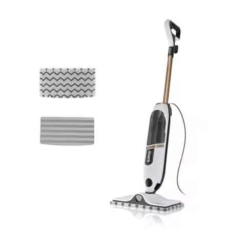 SteamSpot Steam Mop with Steam Blaster Technology 3 Steam Modes 2 Washable Pads XL Removable Water T