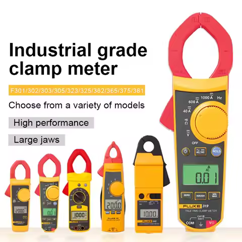 FLUKE Clamp Gauge F301A/A+/B/F302/303/305/323/325/362/365/375/381 High Performance Large Clamp AC/DC