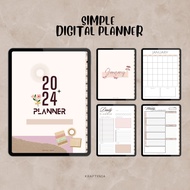 [Kraftynia] Digital Planner 2024 | Simple Planner