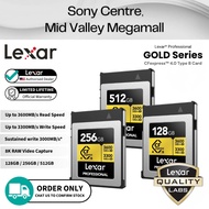 Lexar Professional GOLD CFexpress 4.0 Type B Card | 128GB/256GB/512GB