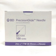 BD PrecisionGlide Needle (24G X 1TW / 0.55MM X 25MM) 100S/BOX