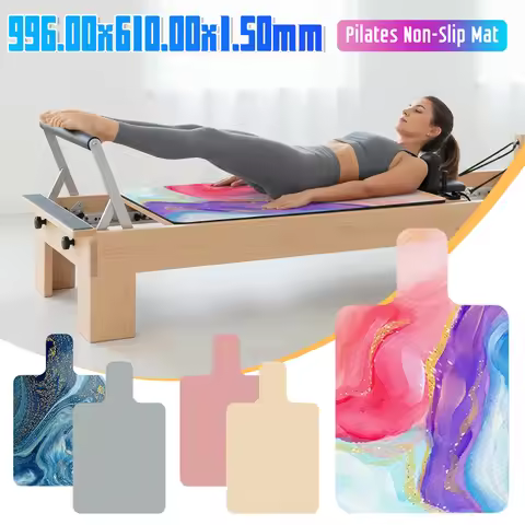 Pilates Reformer Mat Sweat Absorbent Pilates Reformer Cover Non-Slip Pilates Reformer Machine Towel 