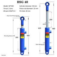 【HOT SALE】 Hydraulic Cylinder Two-Way Lift Telescopic 1 2 Ton Hydraulic Hydraulic Pressure Accessori