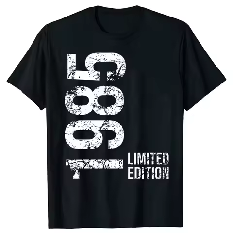 Awesome 41th 41 Years Retro Vintage 1985 Printed Birthday Gifts Man TShirts Cotton Streetwear Hip Ho