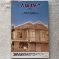 (BOOKSALE) A Legacy by Rosalio Cortez (pre-loved)