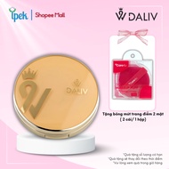 Korean Daliv makeup powder No. 21 20g + Free Care4U double-sided makeup sponge (2 pieces/1 box)