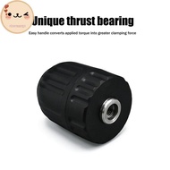 Chee 1Pcs 0.8-10mm Keyless Drill Chu 3/8" to 24UNF Thread 1/4" Hex Shank Qui Change Adapter Steel Qu