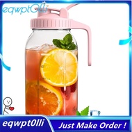 eQQ64oz Glass  Jar Pitcher with Lid,2 Quart Airtight Glass Water Jug,Leakproof Wide Mouth  Jar Pitch