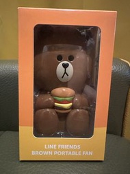 2017年麥當勞 Line Friends 熊大風扇 Brown