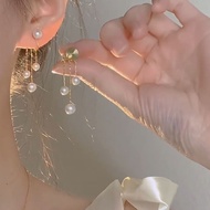 {Peerless Beauty} Who Wears Who Looks Good-looking Tassel Pearl Mosquito Coil Tray Ear Clip High-End