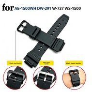 18MM Replacement Watch Band for AE-1500WH DW-291 W-737 WS-1500 Resin Strap Black Grey White Durable 