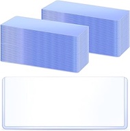 Sepamoon 200 Pieces Dollar Bill Sleeves, 6.9 x 2.95 Inch Hard Plastic Clear Currency Sleeves Waterpr