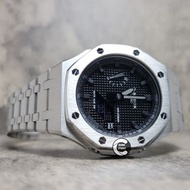 改裝訂製》G-SHOCK特別限量版 男裝女裝手錶鋼錶電子錶 防水潛水錶 農家橡樹 Casioak Casio G Shock Special Limted Edition GA2100 Luxury Men Ladies Watch 黑色