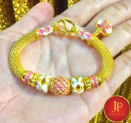 สร้อยข้อมือลงยา น้ำหนัก2บาท ทองชุบ ทองหุ้ม สวยเสมือนจริง JPgoldjewelry