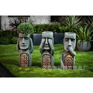 [48H Shipping] Solar Garden Watch Listen Speak Easter Resin Ornaments led Courtyard Home Design East