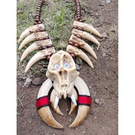 Ethnic fang necklace, handmade imitation tribal necklace