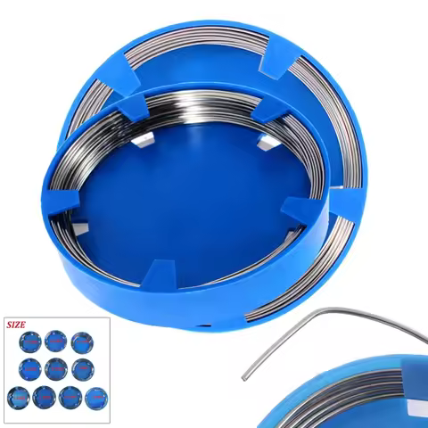 Dental Lab Material Technician Stainless Steel Wire Round 50G 0.5Mm-1.6Mm On Dental Removable Metal 