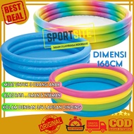 Intex Swim Four-Ring Pool Sunset Rainbow Crystal 168 cm Swimming Pool Children's Rubber Swimming Poo