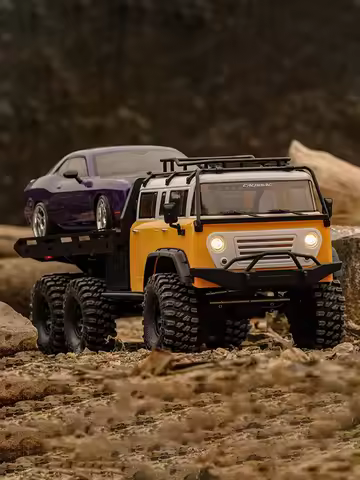 RC 1/10 Crawler JT6 6WD 6X6 RTR 2.4GHz 1/10 RC Electric Remote Control Model Car Crawler Flatbed Tru