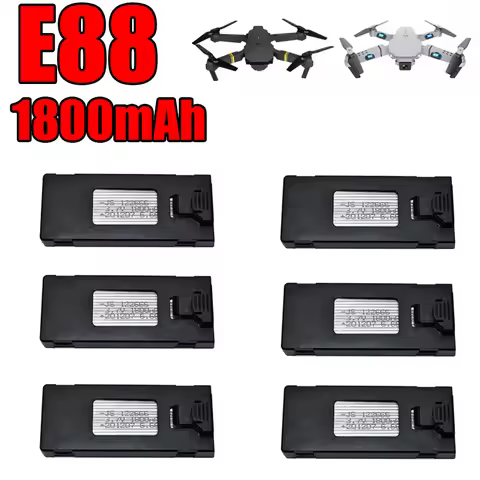 3.7V 1200mAh 1800mAh Lipo Battery for E88 E88PRO E99 P1 K3 LS-E525 E525 PRO / for E58 S168 JY019 JD1