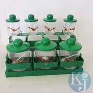 Spice Container Set Lid Set contains 7 pcs / Kitchen Spice Container Set