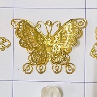 Combo of 10 metal butterfly slabs in many designs T15 - T67 - T94, handmade items, antique decoratio